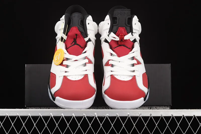 All categories Air Jordan Jordan series basketball shoes Air Jordan 6 G version Air Jordan "Carmine" AJ6 Joe 6 Rouge White and Red 2021 replica high-top basketball shoes CT8529-106
